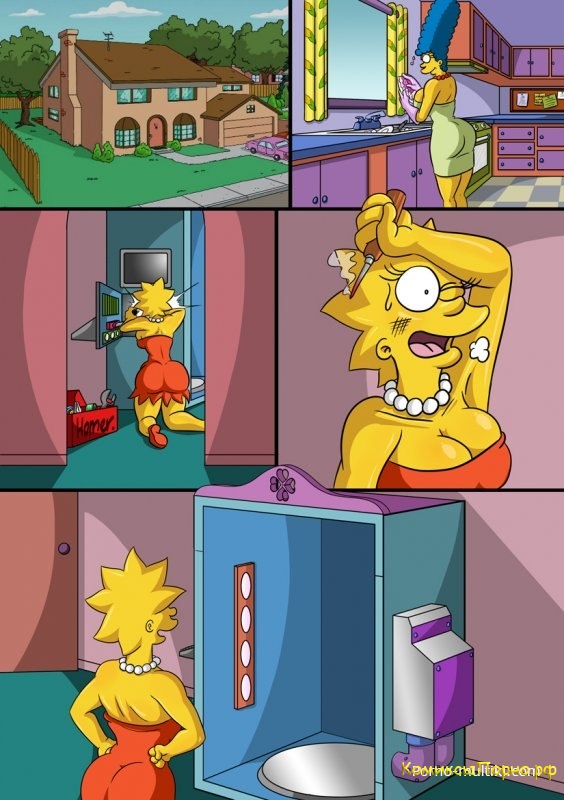 Это горячие порно комиксы симпсоны когда Мардж видит во сне минет и делает это и трахается потом
